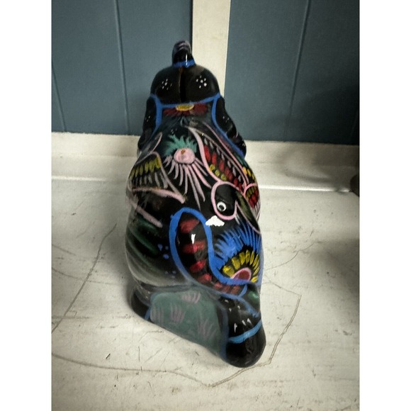 Talavera Pottery Art Ceramic Elephant Figurine‎ Piggy Money Bank Hand Painted - Picture 3 of 6